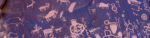 Newspaper Rock along Indian Creek